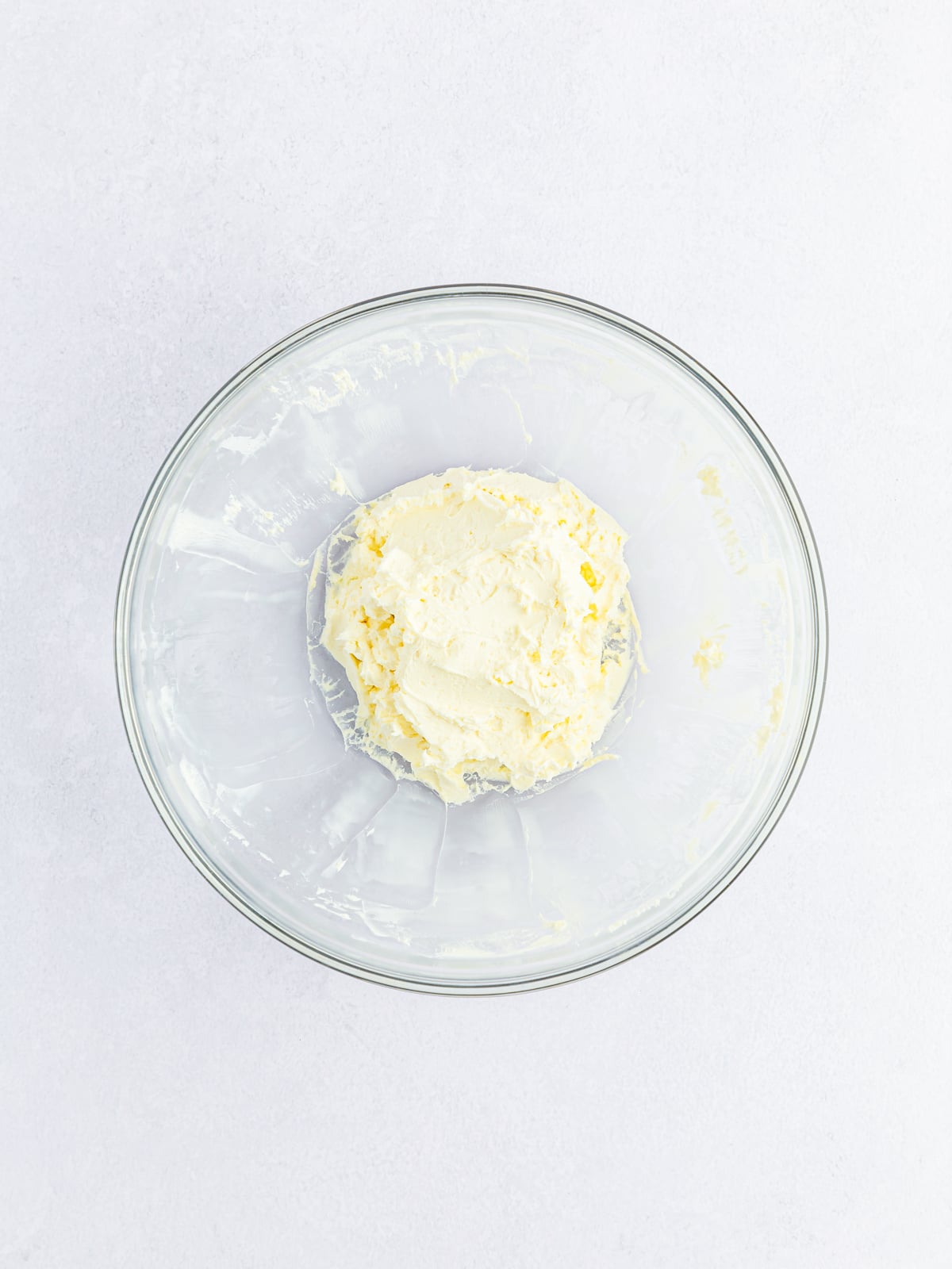 cream cheese in a large bowl.