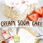cream soda cake with text