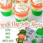 irish flag shots with text