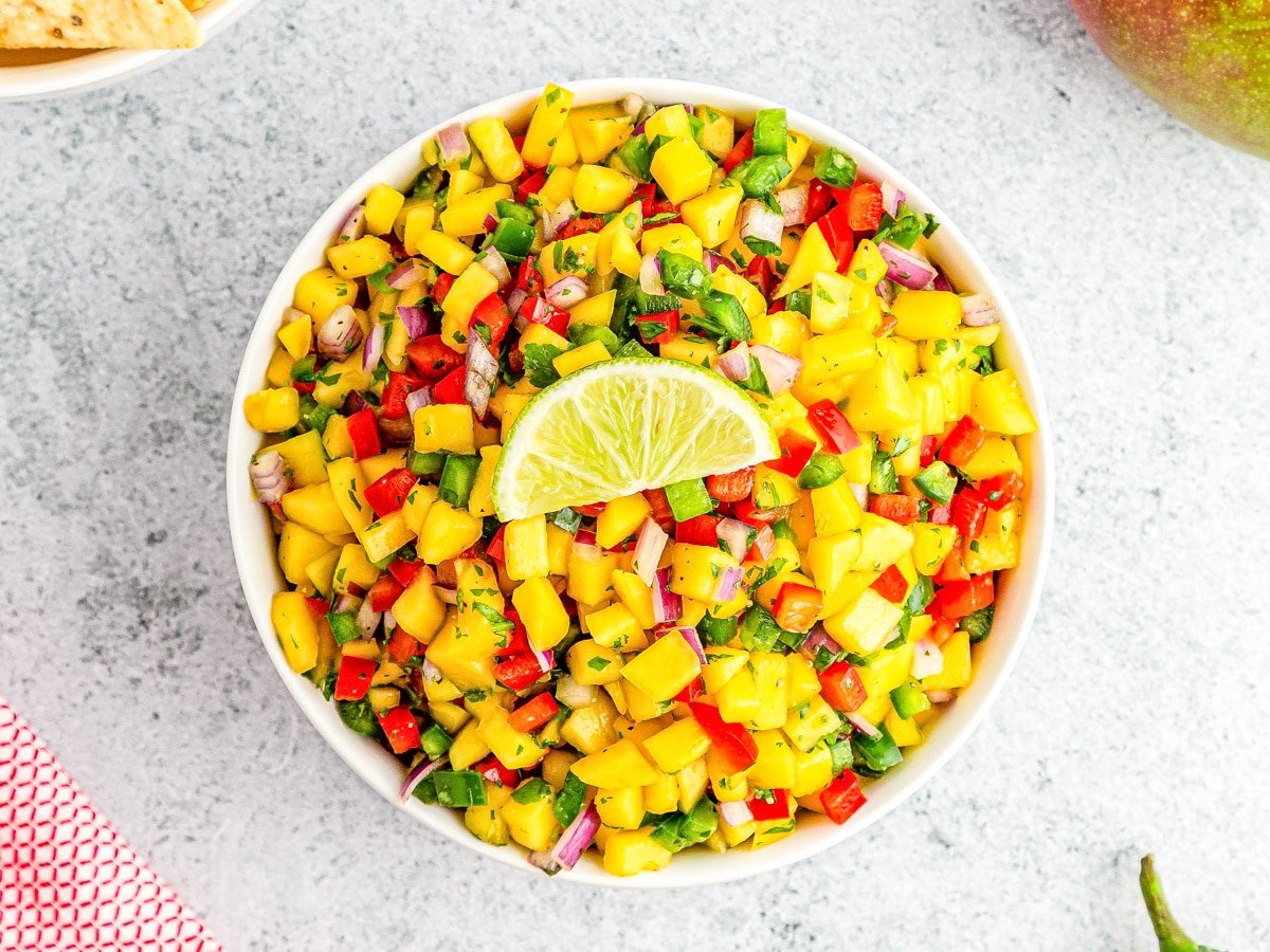 Mango Salsa Recipe for Fish Tacos - Just is a Four Letter Word