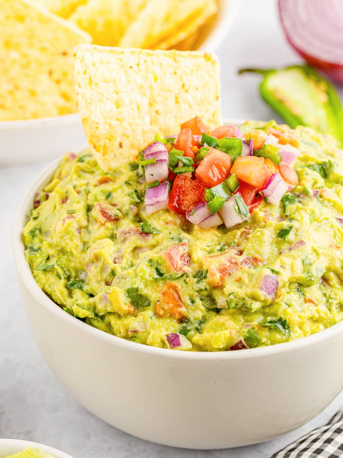 serve jalapeno guacamole with chips