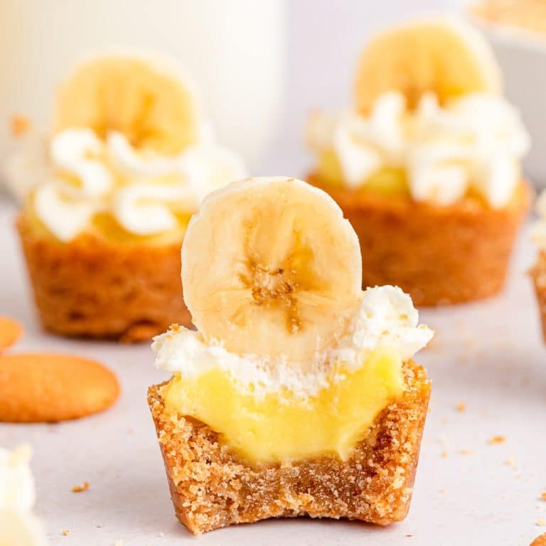 Mini Banana Pudding Bites - Just is a Four Letter Word