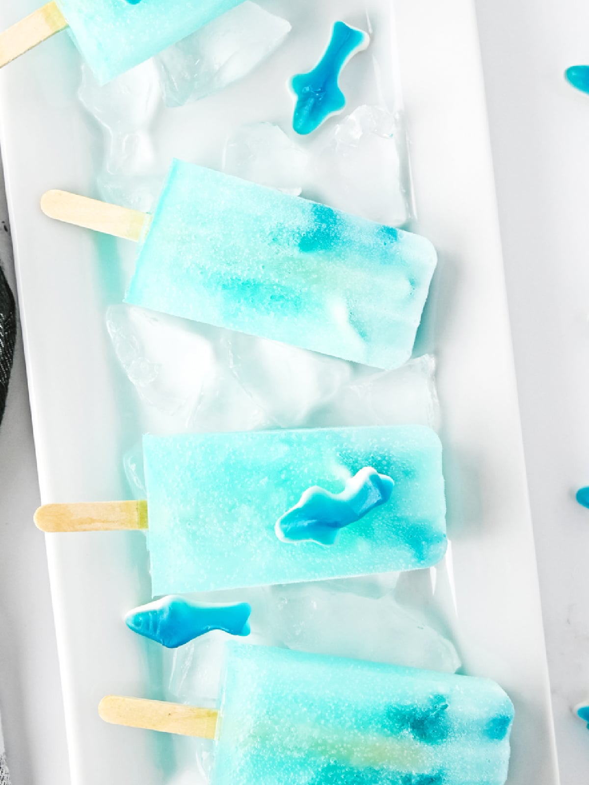 shark popsicles ready to eat