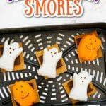 Halloween smores social sharing image with text